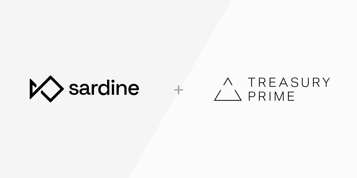 Treasury Prime Announces Partnership with Sardine to Strengthen Fraud
